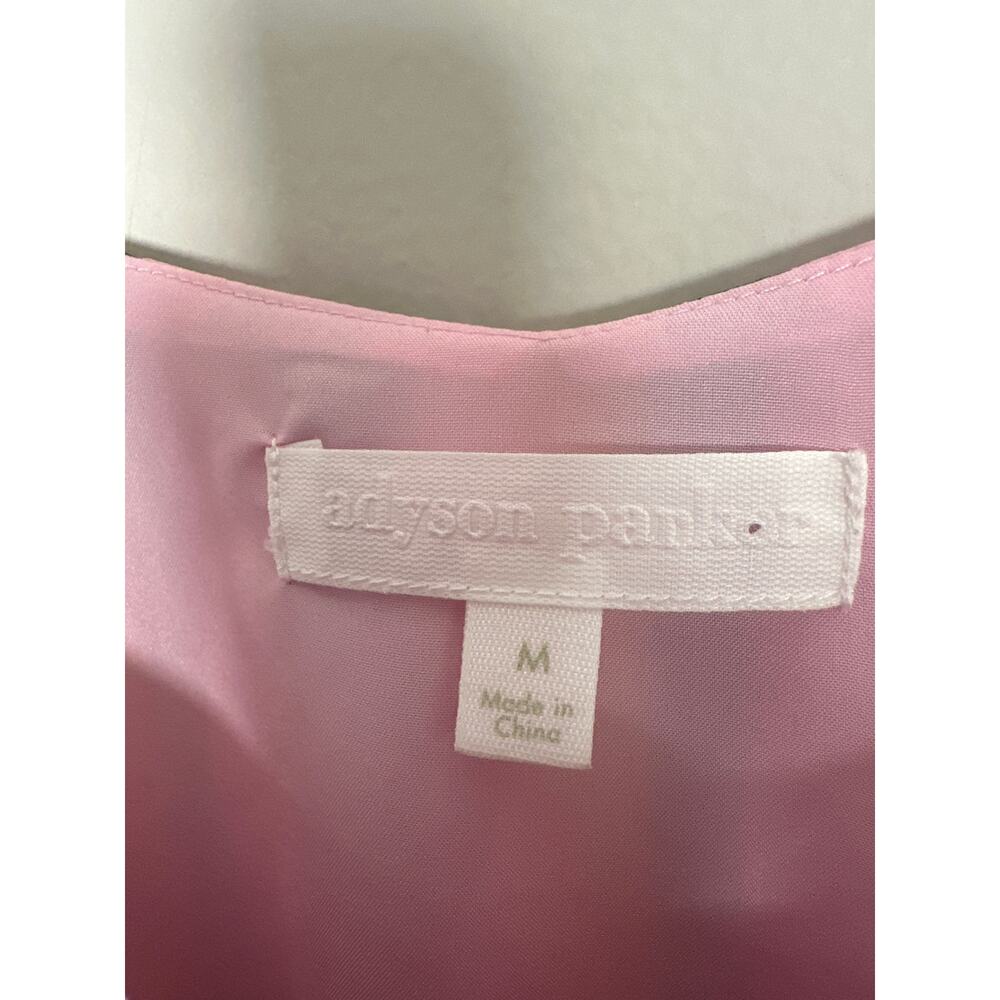 Adyson Pankor Smocked Waist Tank Hi Lo Dress Womens Size M Striped Sleeveless - Picture 7 of 9